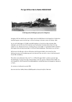 A preview of a PDF biography for Nettle, William Harrie